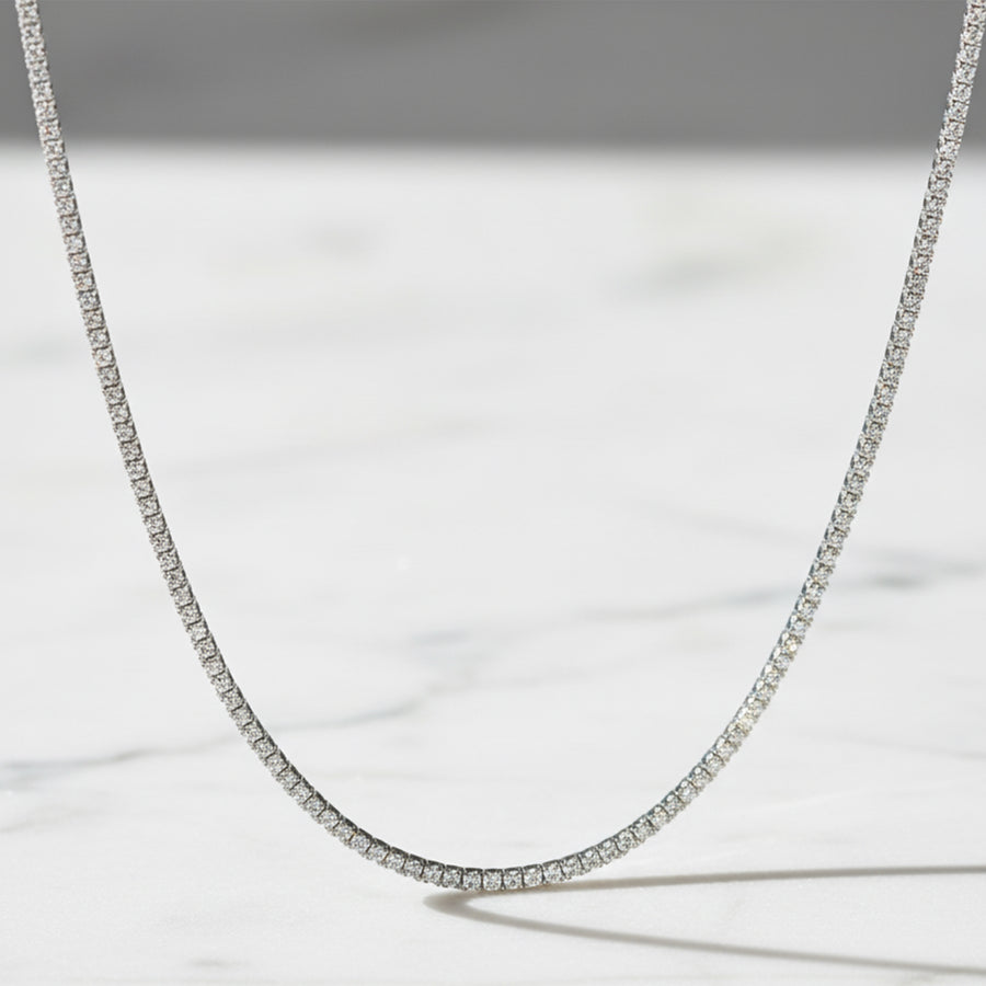 ä diamond tennis necklace